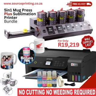 5in1 Mug Press Machine plus sublimation printer