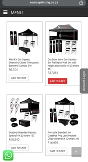 Looking for stunning and beautiful displays for your event? check out our outdoor gazebo combo selec