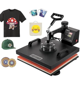 Brand new heat press 38cmx38cm, heat press machine, 360° swing away tshirt press machine digital con