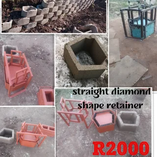 Pressed diamond shape retainer machine