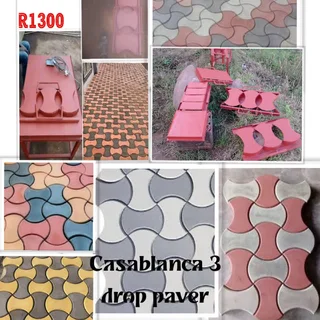 3 drop Casablanca paver mold