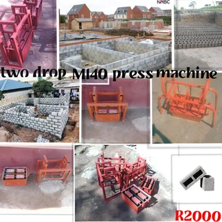 Heavy duty 2 drop m140 blocks machine