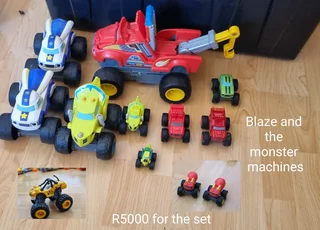 40 percent off a set of 12 Blaze and the monster machine toys