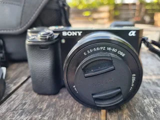 Sony Alpha a6000 Mirrorless Digital Camera 24.3MP SLR Camera with 3.0-Inch LCD (Black) w/16-50mm Pow