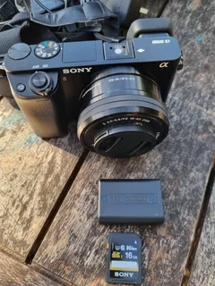 Sony Alpha a6000 Mirrorless Digital Camera 24.3MP SLR Camera with 3.0-Inch LCD (Black) w/16-50mm Pow