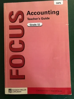 Grade 12 School Book : Accounting Teachers Guide