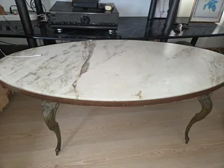 Oval Marble Coffee Table