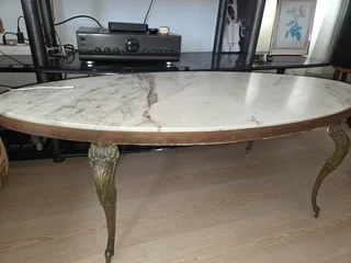 Oval Marble Coffee Table
