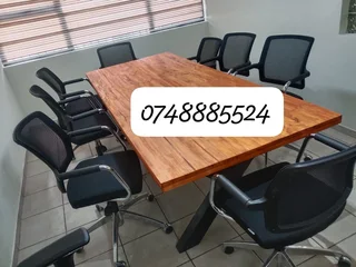 X - legged table and benches set