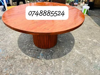 X - legged table and benches set