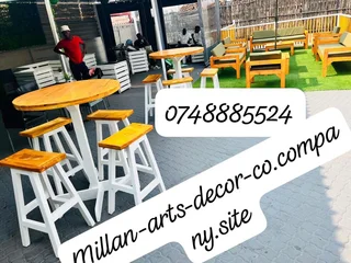 Cocktail table &amp; stools sets