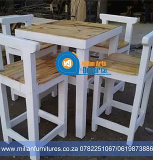 Cocktail table and stools sets