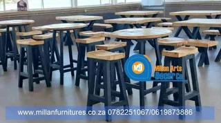 Cocktail table and stools sets