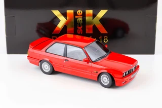 Die cast BMW 320iS E30 (Italo M3) year 1989 red 1:18 by KK-Scale - SA&#39;s 325is
