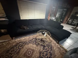 L-Shaped Couch, newly refurbished, extremely comfortable!