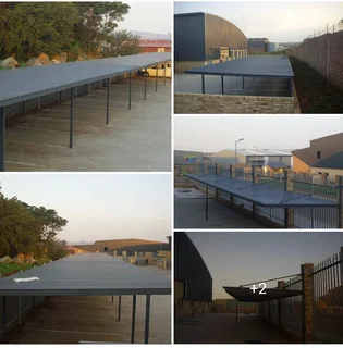 Steel Carports.  Patio roofs