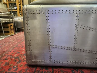 Aviator Style 2 Drawers Aluminium Bench