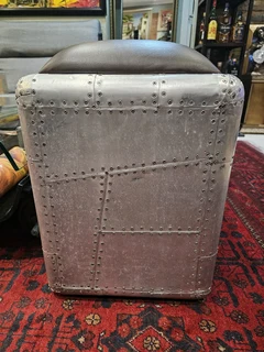 Aviator Style 2 Drawers Aluminium Bench