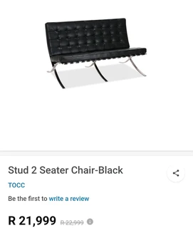 Barcelona Lounger - 2 Seater Chair