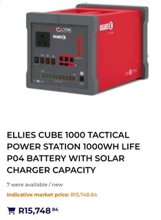 Ellies Cube 1000 Back-up Power Station 1000Wh