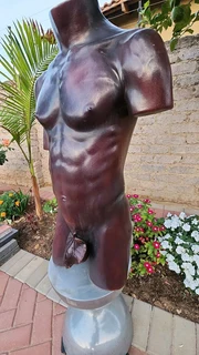 Ceramic Male Torso Sculptures