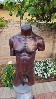 Ceramic Male Torso Sculptures