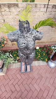 Metal Female Torso Sculpture