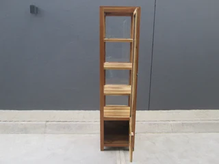 Teak Glass Display Cabinet