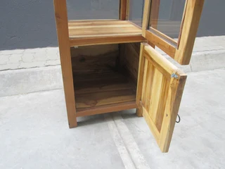 Teak Glass Display Cabinet