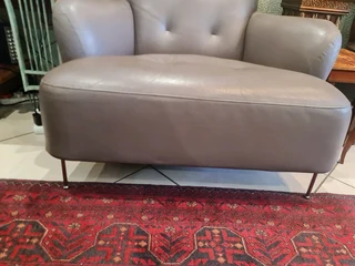 Ligne-Roset Okura Vintage Lowback Leather Armachair