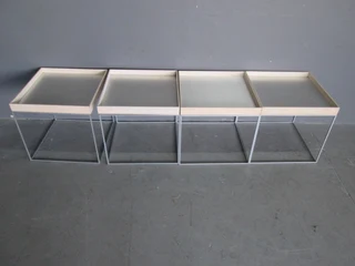 Square Tray Top Side Table - 4x