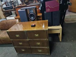 Vintage Bevan Funnel Military Cabinet