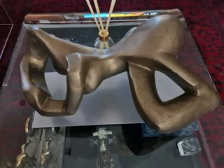 Esther Flowers Plastered Bronze Reclining Sculpture