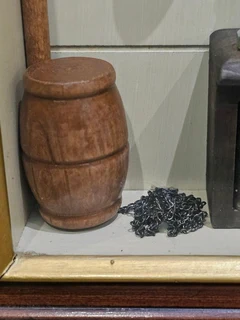 Ships Wheel Framed Clock