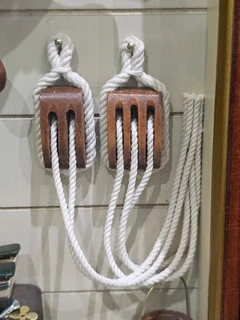 Ships Wheel Framed Clock