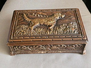 Vintage Syroco Humidor Wooden Box