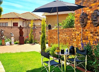 Outdoor Umbrella with Concrete Base