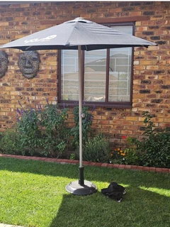 Outdoor Umbrella with Concrete Base