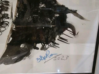 Indistinct Screen Print on Frabriano Paper Framed Art