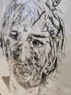 Indistinct Screen Print on Frabriano Paper Framed Art