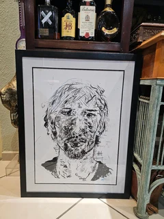 Indistinct Screen Print on Frabriano Paper Framed Art