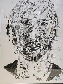 Indistinct Screen Print on Frabriano Paper Framed Art