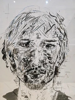 Indistinct Screen Print on Frabriano Paper Framed Art