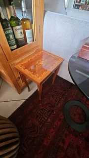Inlaid Wood Musical Table