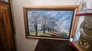 Jacaranda Street Oil Painting