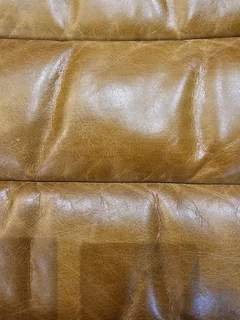 Vintage Leather Lounger in Stainless Steel and Brown Leather