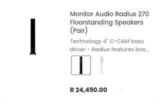 Monitor Audio Radius 270 Floorstanding Speakers
