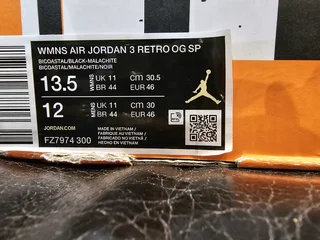 Jordan Air 3 Retro Nina Chanel Abney Sneakers