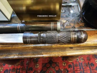 Rare Vintage African Maasai Tribe Dagger Knife (Handmade, Carved Wooden Handle)