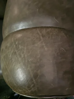 Pair of Vintage 1980s Dutch Sheep Leather Sofas